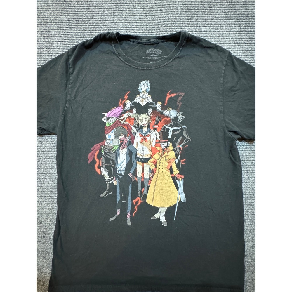 My Hero Academia League of Villains T-Shirt Large Black Anime Graphic Tee